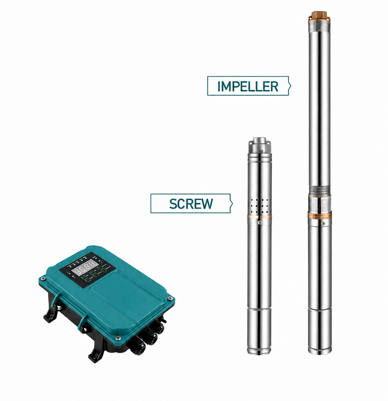 2" DC Screw/Impeller Solar Pump