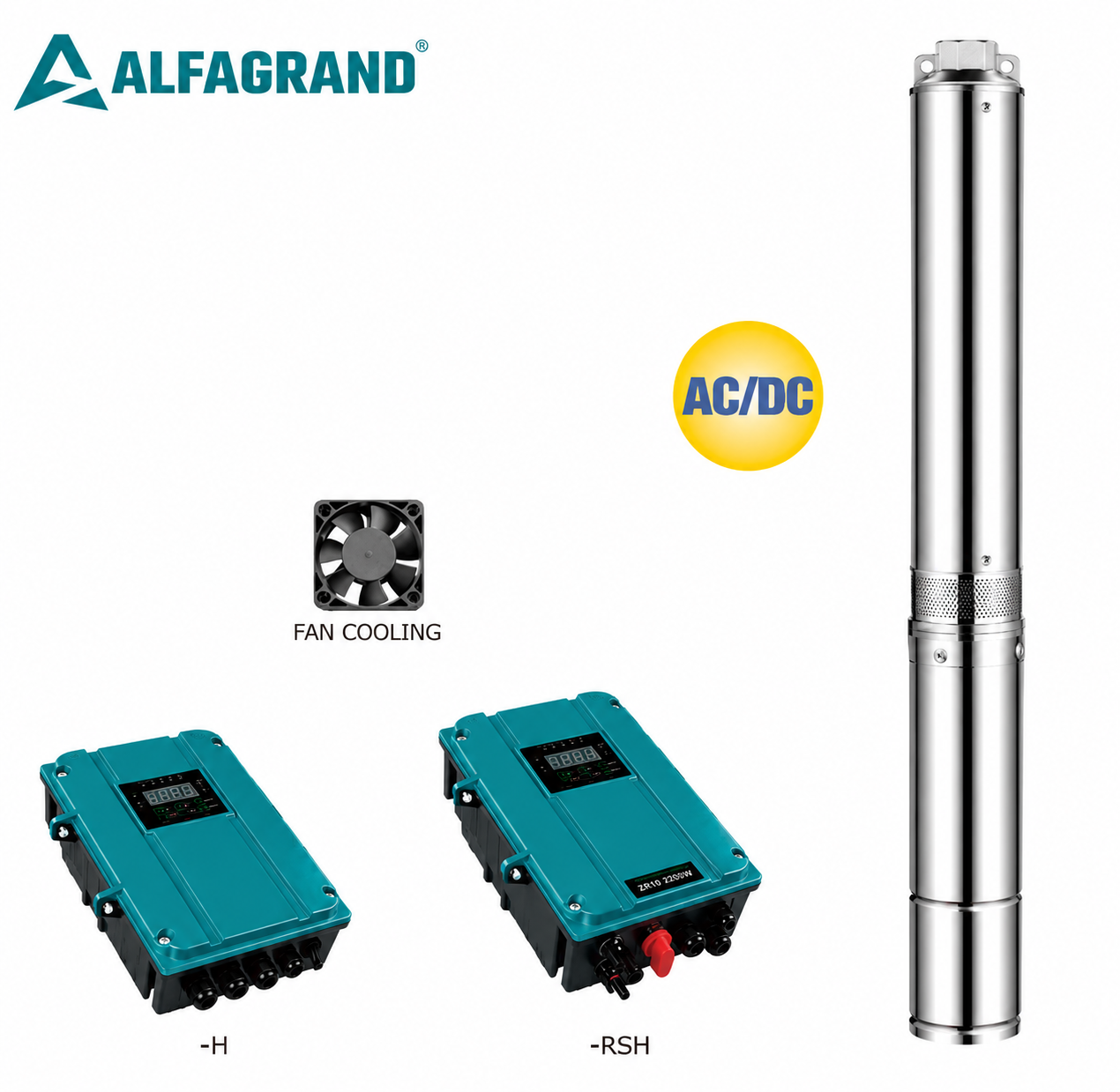 4" AC/DC Plastic Impeller Solar Pump
